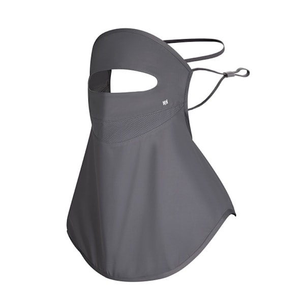 Utomhus solskyddsmask för helmask för halsskydd Mörkgrå