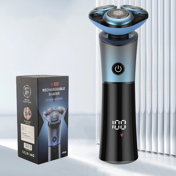 Multifunktionell elektrisk rakapparat med tre blad Blue Blue