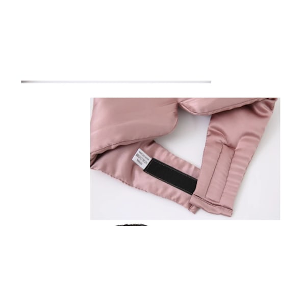 100% Mulberry-silkkinen uninaamio naisille ja miehille Vaaleanpunainen