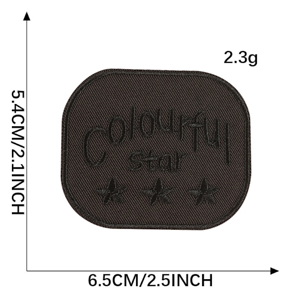 Broderede bogstavlapper 16-stykker