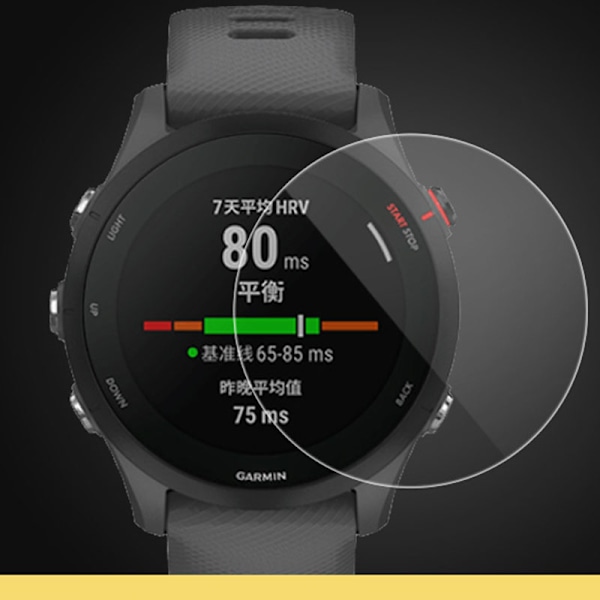 Hærdet glasskærmbeskytter, 2-pak Garmin Forerunner 255s
