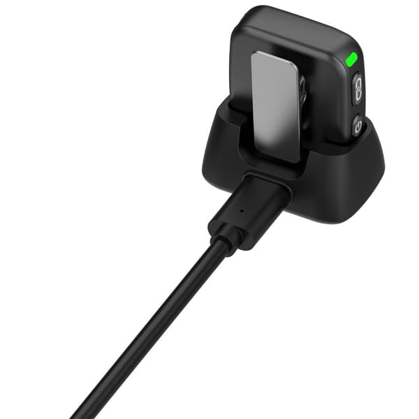 DJI Mic Mini opladningsdock magnetisk opladningsbase kompatibel med DJI Mic Mini transmitter til rejse og studie, ABS sort, 5V 150mA kompakt erstatnin