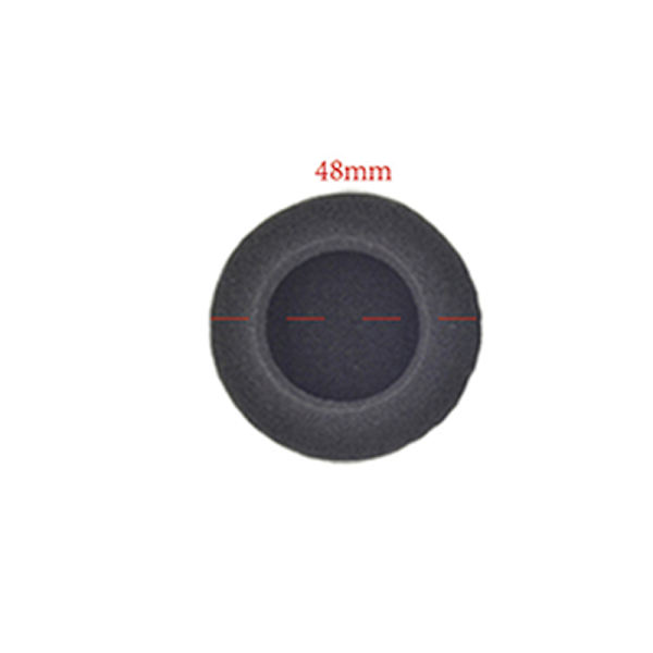 5 par öronkuddar för in-ear hörlurar Svart 48mm