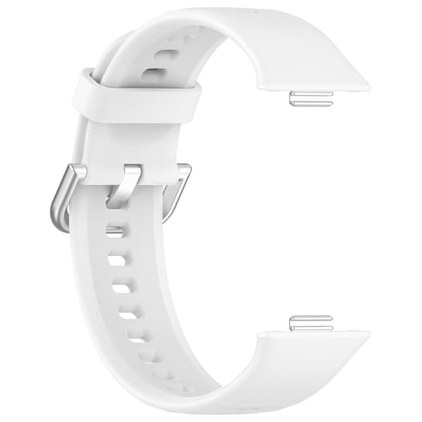 Silikonerem til Huawei Fit 4 - Lys Pink, Sølvspænde White White
