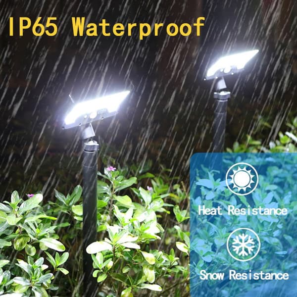 4-pack Solar LED-gångljus med 3 färgtemperaturer och rörelsesensor