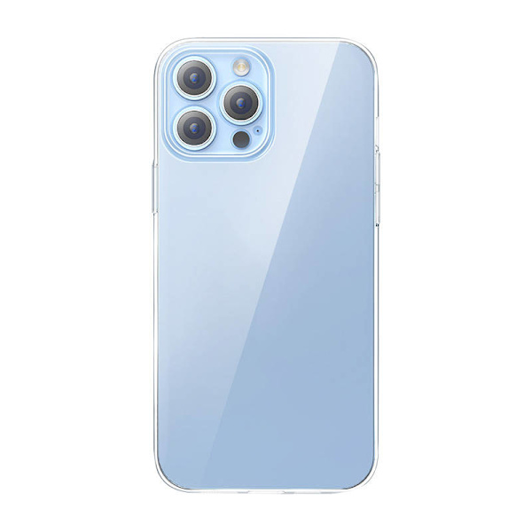 Telefonfodral Baseus Crystal Clear för 13 Pro Max (transparent) + skärmskydd i helhärdat glas + rengöringskit