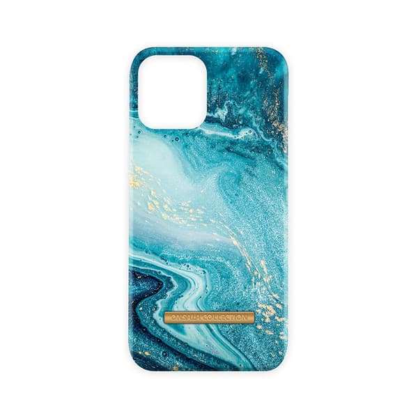 Pehmeä sininen merimarmoripuhelinkotelo - iPhone 13 Pro Max