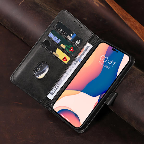 Skyddande PU-läderfodral för iPhone med kortplatser iPhone 13