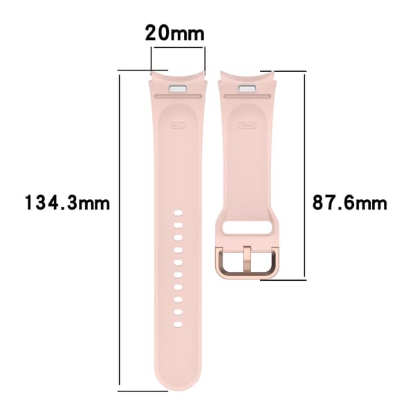 Silikone rem til Samsung Galaxy Watch 7/FE Pink Pink