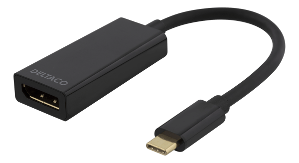 USB 3.1 to DisplayPort adapter USB type C  DP female  black