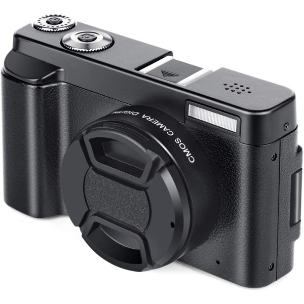 INF Digitalkamera 48 MP, 1080p HD, 16x zoom, flip screen Svart