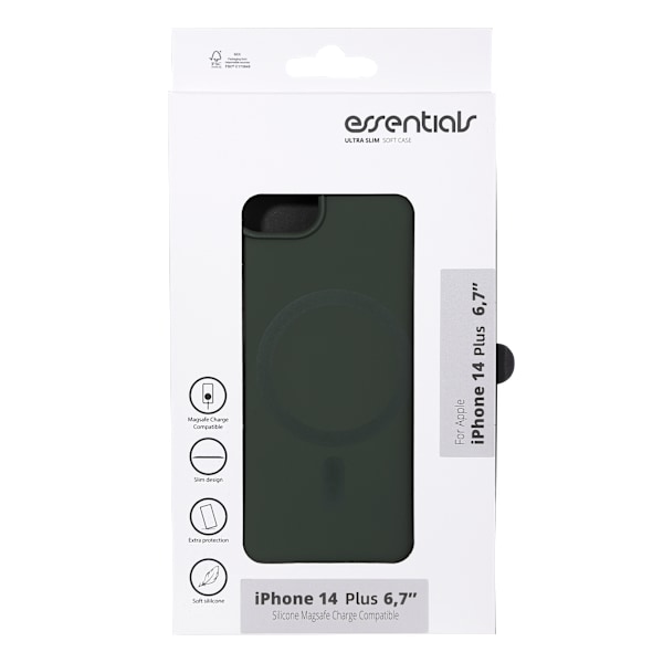 iPhone 14 Plus Silicone Mag back cover, Green