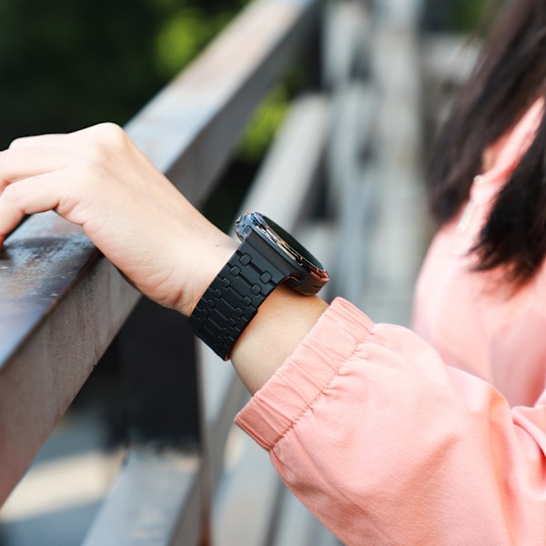 Samsung Ultra AP Magnetiskt klockarmband Svart+orange
