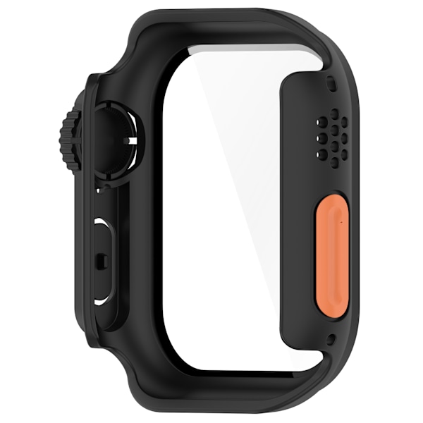Beskyttende etui til Apple Watch - hård PC og hærdet glas Sort 40 mm