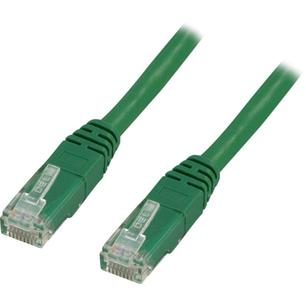 U/UTP Cat6 patch cable 0.75m, green