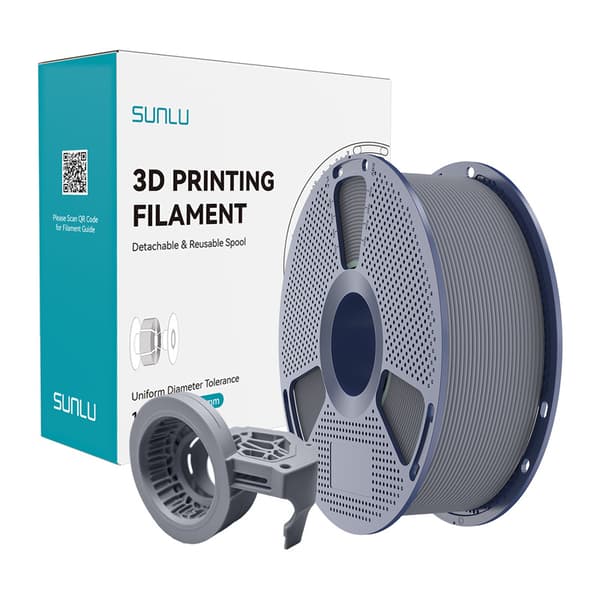 Sunlu PETG High-Speed Matte -filamentti, harmaa – 3D-tulostukseen 50–600 mm/s
