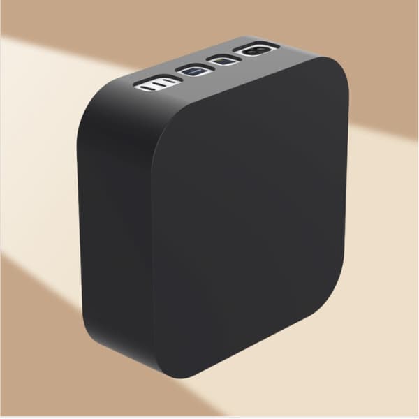 Tyylikäs silikonikotelo Mac Mini M4/Pro -laitteelle Black Black