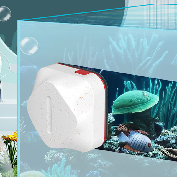 Akvarium Alg Magnetisk Rengörare för Glas Upp till 6mm Tjockt
