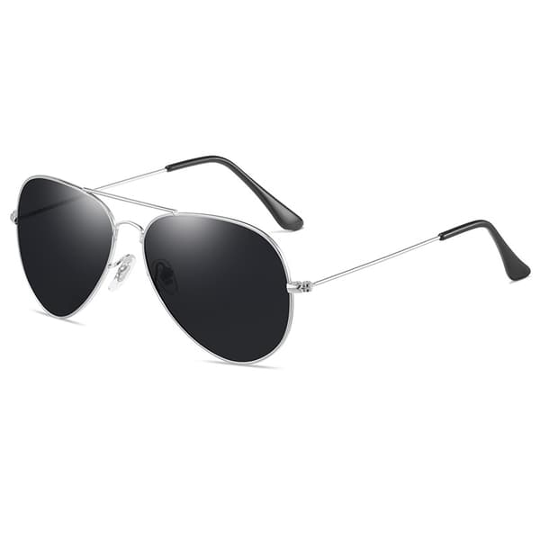 Polariserade solglasögon UV400-skydd Black + Silver Black + Silver