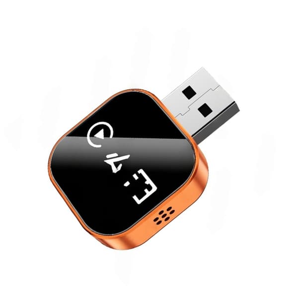 Langaton CarPlay/Android Auto/Mirror Link -sovitin Q1AS - Oranssi 3-in-1-adapteri