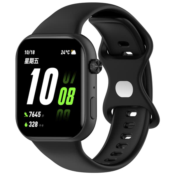 Silikonarmband för Honor Choice ROSSINI 2i Klocka Black Black