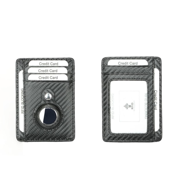 AirTag plånboksfodral RFID-blockerande Svart