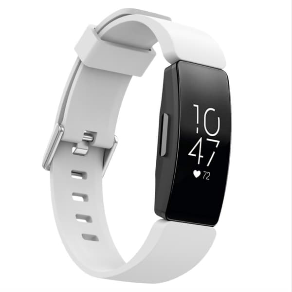 Premium silikone udskiftningsrem til Fitbit Inspire serien White White