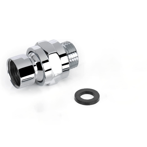 Brusehoved drejelig kugle adapter brusehoved stik 4 punkt Silver Silver
