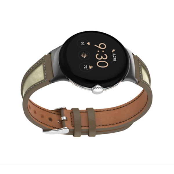 Patchwork Google Pixel Watch Band Brun
