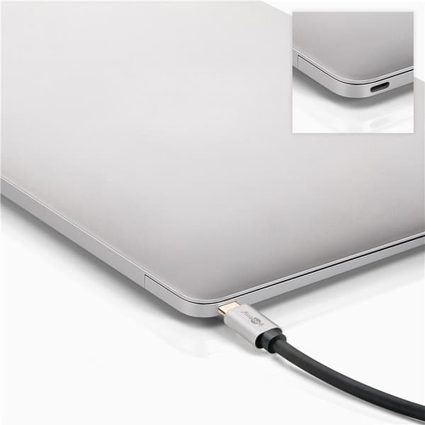 USB-C™ til HDMI™ kabel, 3 m, sort;sølv
