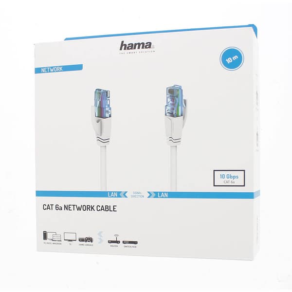 Cable Network CAT6a U/UTP 10.0m White