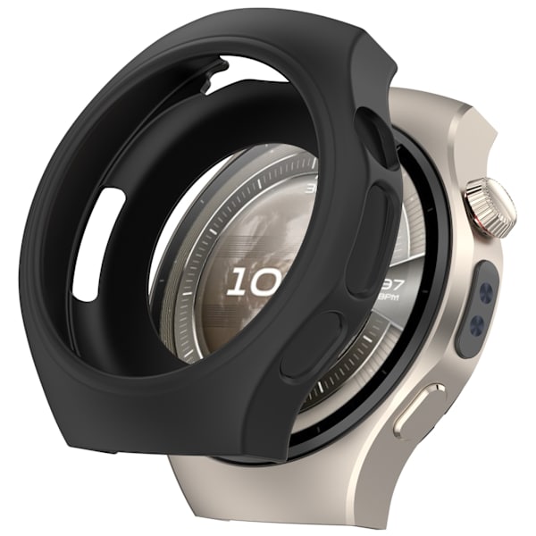 Yhteensopiva Huawei Watch 5 (42 mm) silikonisuojakuori – Suojaa naarmuilta Musta