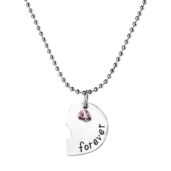 Hjärtpusselhalsband "Best Friends Forever" 3 st Zinklegering silver