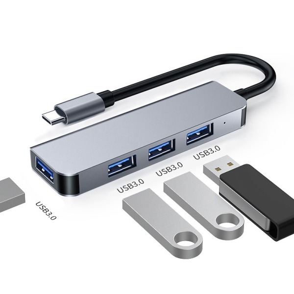 USB-hub med 1 USB3.0-port og 3 USB2.0-porte