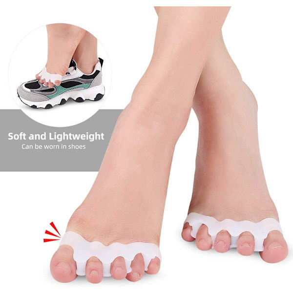 Tåskiller til Hallux valgus 1 par White White