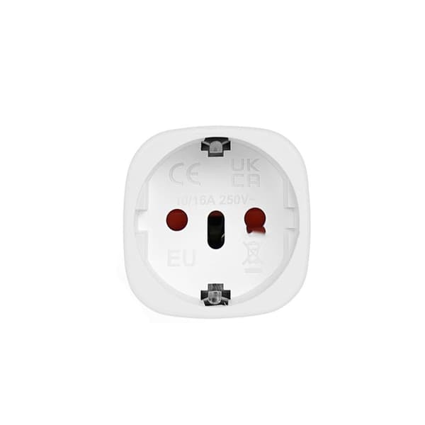 EU til Sydafrika Rejseadapter - Sort, Kompakt Design White White