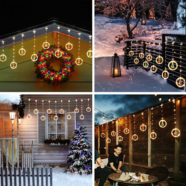 Ring LED-lampor för jul, bröllop, fester och heminredning Önskering 125 lampor Varmvita lampor