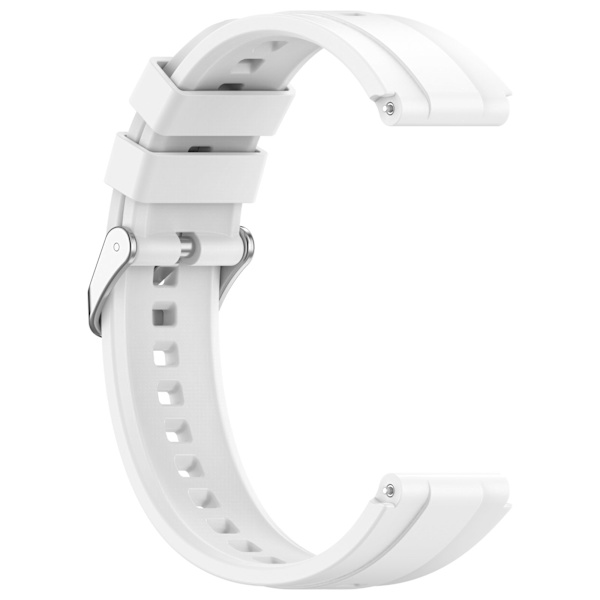 Silikone urremme til 18 mm Huawei GT4 46 mm/GT Runner/GT3 SE Hvid