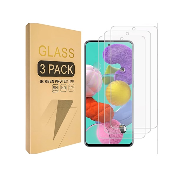 Skärmskydd i härdat glas (3-pack) Samsung Galaxy A01 CORE