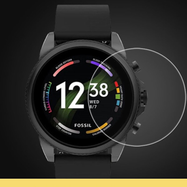 Karkaistu lasi näytönsuoja älykellolle (2 kpl) Fossil Gen 6 44mm