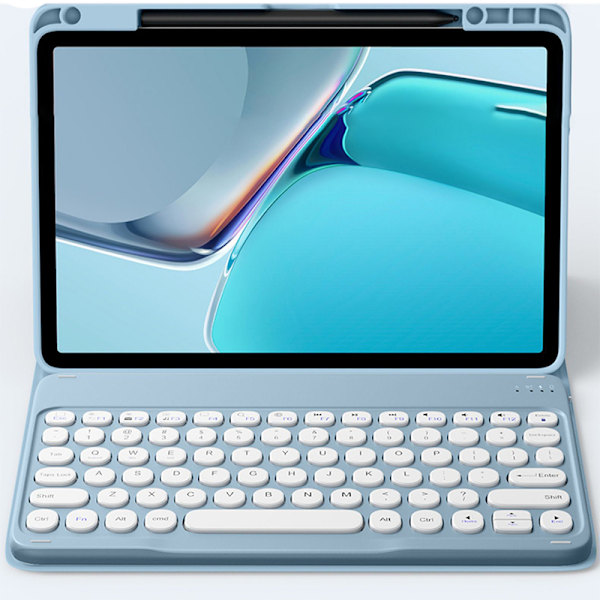 Blått Bluetooth-tangentbordsfodral för Xiaomi Pad 6/6 Pro