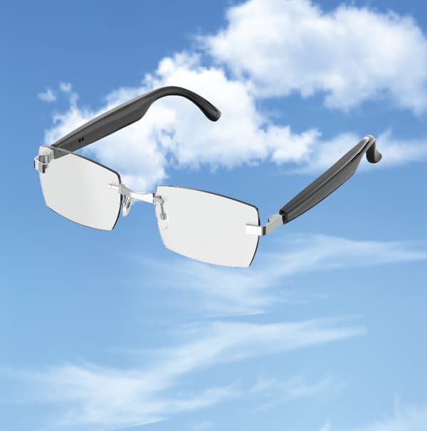 Smarta Bluetooth-glasögon HY-1006 - Ljud- och visuell upplevelse Silver Silver