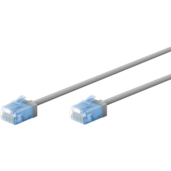 Ultraflexibel patchkabel CAT 6A, slim, U/UTP, grå