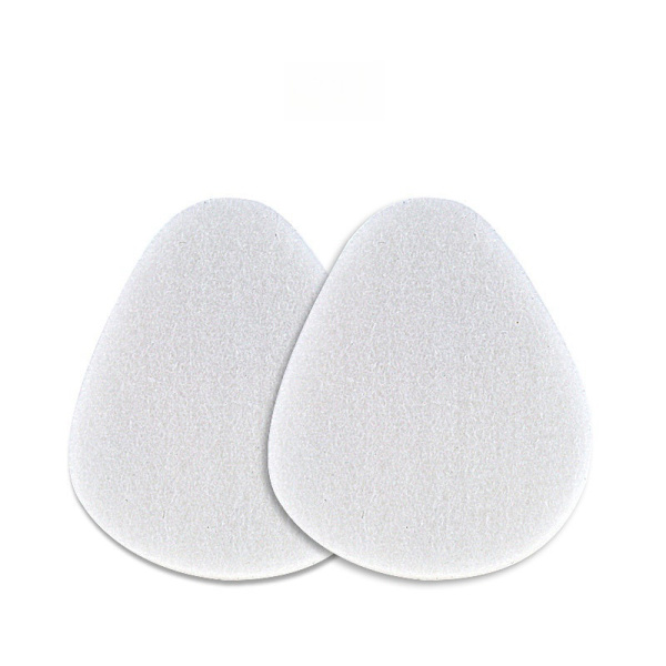 Persikaformade fotdynor (5 par) Vit