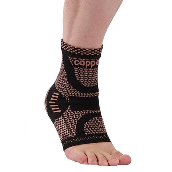 Kobber kompressionsstrømper 1 par Black S Black S