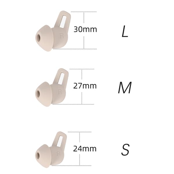 Ersättande Öronproppar för Huawei FreeLace Pro White White