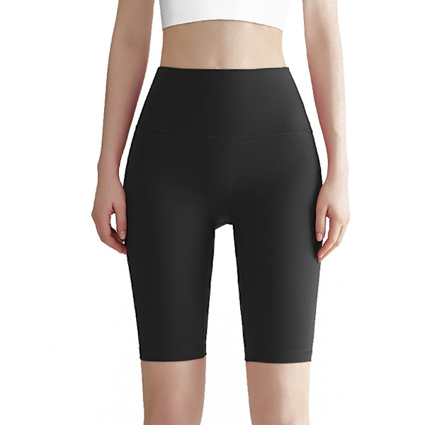 Høje Yogashorts - Leggings, Trænings- og Løbetights Sort M