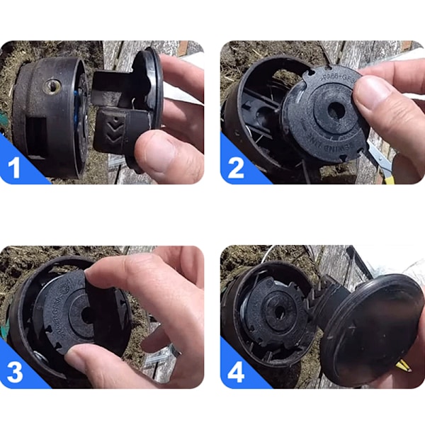 INF Trådspolar med trimmertråd Bosch EasyGrassCut 18-230 grästrimmer Svart