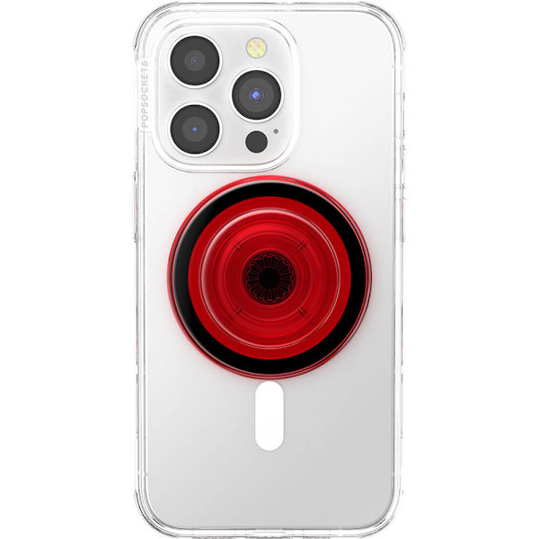 PopGrip för Magsafe Danger Red Translucent