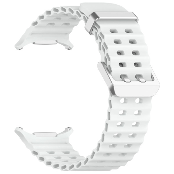 Klockarmband i Silikon för Samsung Watch Ultra 47mm Vit